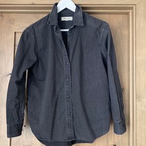 Madewell Dark-Washed Boyfriend Shirt